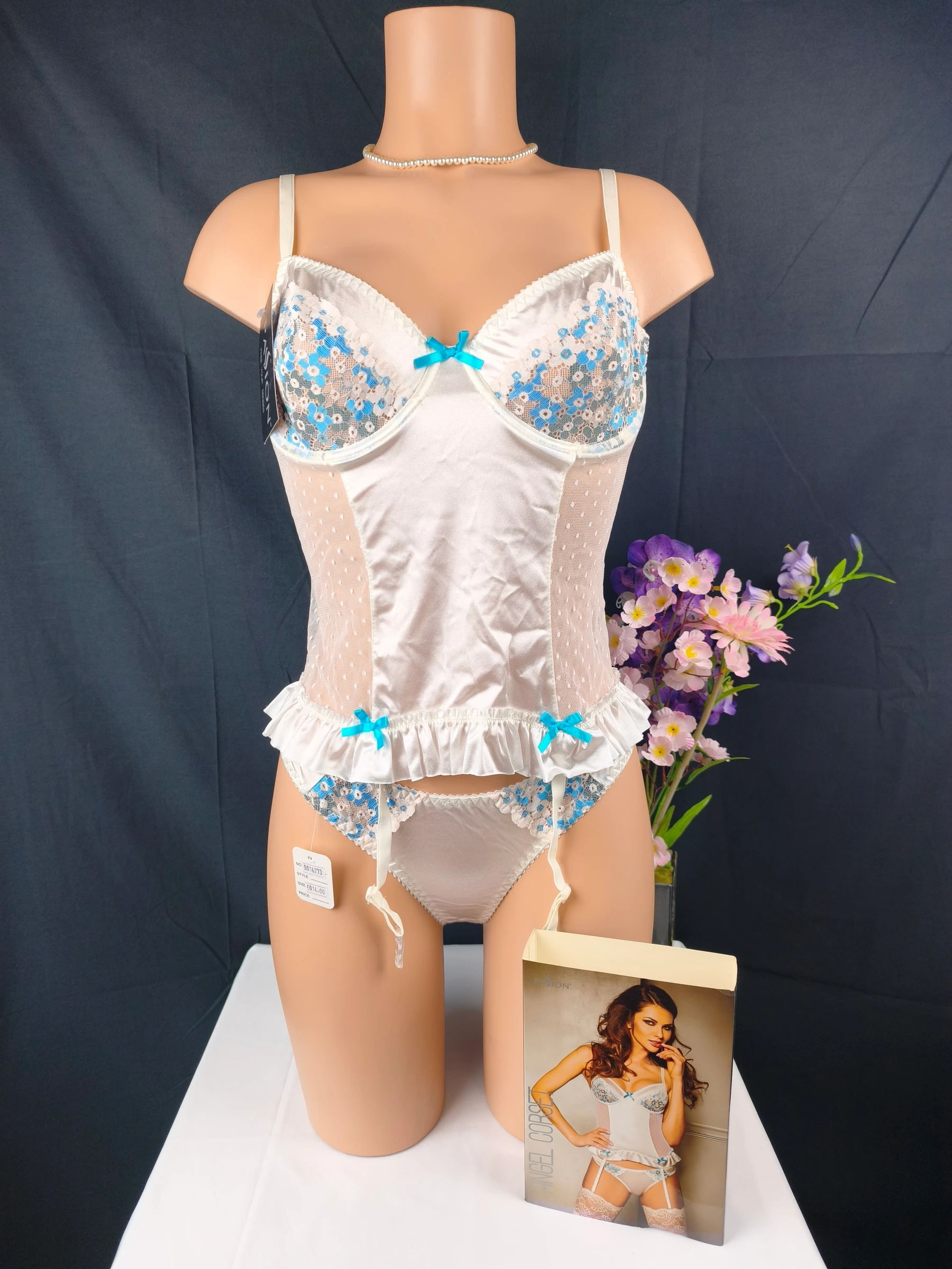 Ensemble Lingerie 2 pièces satiné marque Passion - Neuf Taille L/XL - 40/42